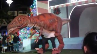Twerk It Like Miley - Brandon Beal Funny Twerking Dinosaur At Christmas Village