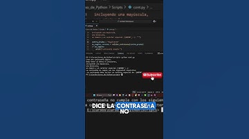 ERRORES DE CONTRASEÑA Crear contraseña segura con Python - P7 - FINAL #Python #Seguridad