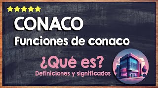 ¿Qué es la Conaco? 🙏 Significado y funciones de Conaco 🙏