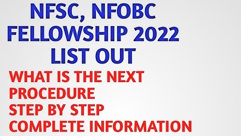 NFSC, NFOBC RESULT OUT!! NOW WHAT IS THE NEXT PROCEDURE// COMPLETE INFORMATION// UGC NET 2023