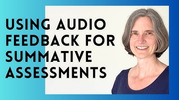 Audio feedback on Turnitin: A how to guide