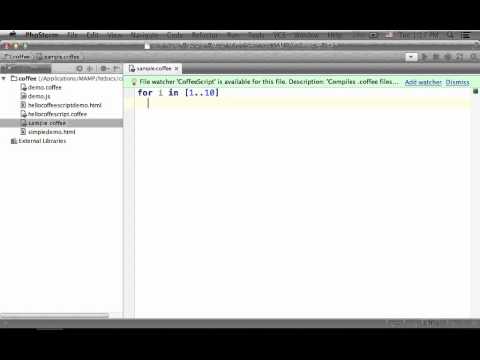 WebStorm CoffeeScript Compiler