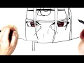 How to Draw Itachi | Step by Step | Naruto