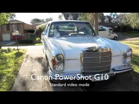Mercedes Benz 300SE L 3.5 W109 on Iphone 3GS IOS4 video comp with Canon G10