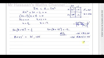 WMA12/01, IAL, (Edexcel), P2, June 2022, Q5 Trigonometry, Identities & Equations