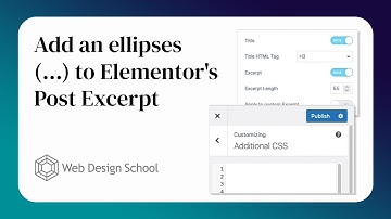 Add an ellipses (three dots) to Elementor Post Excerpt
