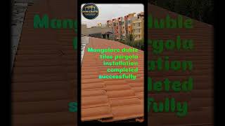 Mangalore Double Tiles Pergola Installation Completed | Premium Outdoor Roofing by Iron-Crafts
