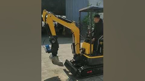 #mini #excavator #opreating #rotating #log #grapple #fork  #360° #rotating #bucket