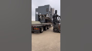 Moving 18,000 lb Machines 💪 #hercules #move #moving #work #machine #cnc