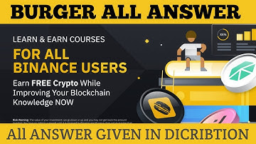 Binance Learn & Earn: Receive Free Crypto by Completing Courses & Quizzes! (2022-09-21) #binance