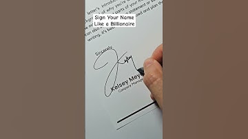 Signature Like A Billionaire | Name: Kelsey #signature #design #kelsey