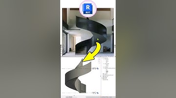 Modern Staircase in Revit Tutorial #revit #revittutorials #enscape