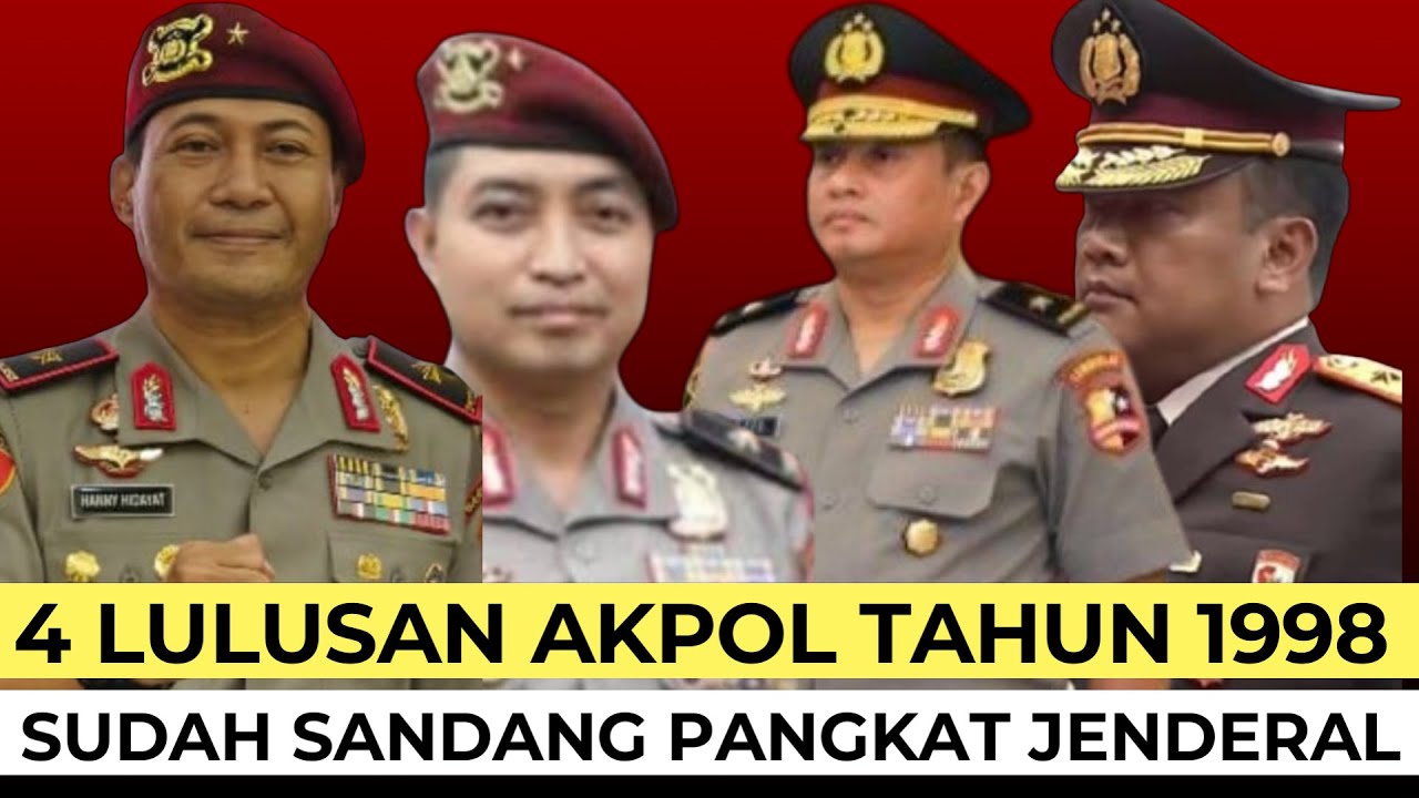 Calon Kapolda Muda ! Inilah 4 Lulusan Akademi Kepolisan 1998 yang sudah Pecah Bintang