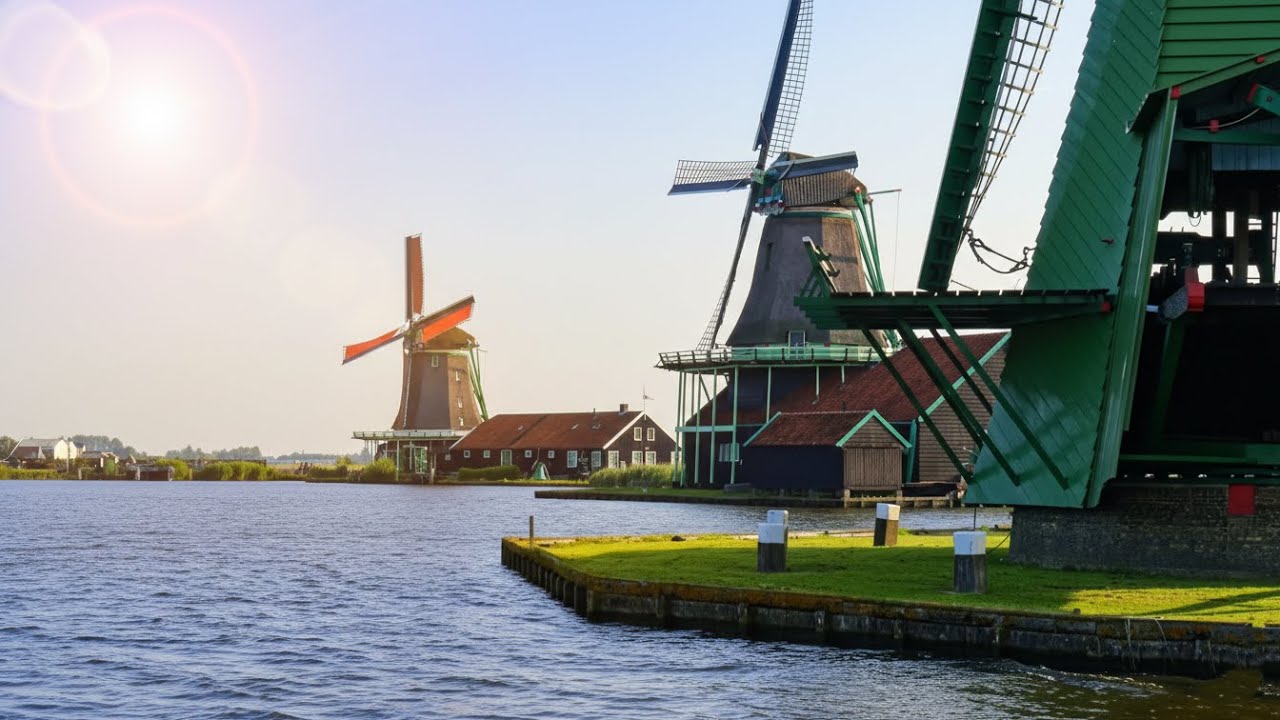 Windmill & Nature Sounds | Deep Relaxation for Sleep (No Music)