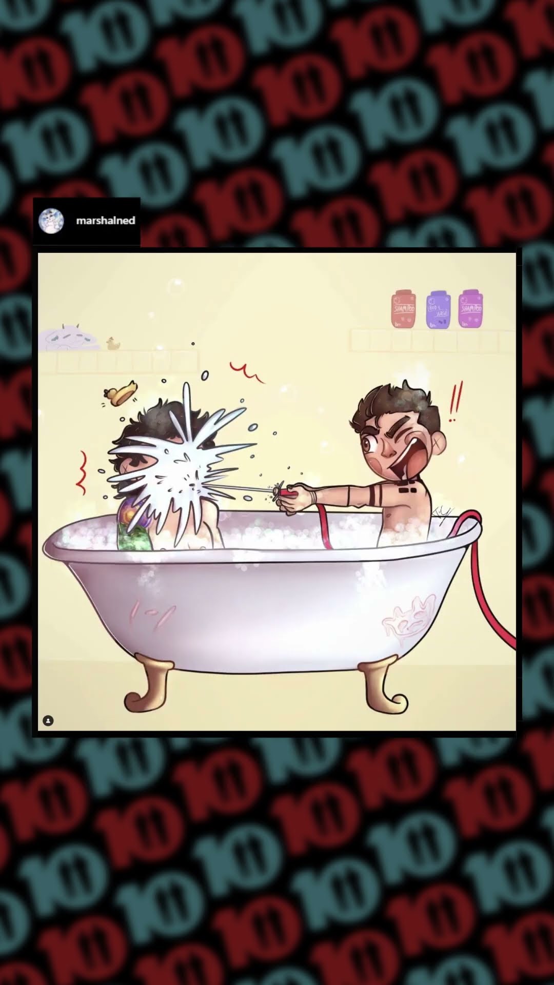 you drew both of us in a bathtub #shorts #vessel