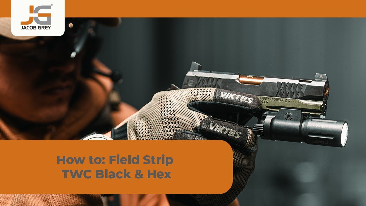Field stripping a Jacob Grey TWC Black or Hex handgun
