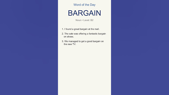 “bargain” Meaning +3 Examples | Improve Your English Fast! 🚀📚 #vocabulary #learnenglish #shorts
