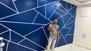 2024 living room decoration painting idea || beginner easy for this method