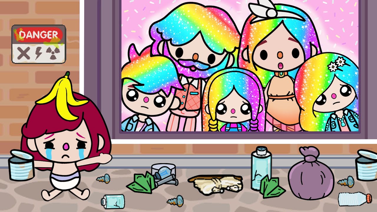 Gökkuşağı Saçlı Bir Aile Tarafından Evlat Edinildim  🌈  Toca Boca