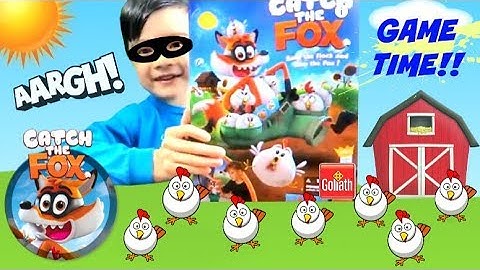 GOLIATH CATCH THE FOX GAME Review! Save The Chicken || FUN Kids Game Time! Who Won??