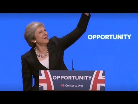 Watch: Theresa May grooves to ABBA's  'Dancing Queen' at Tory Conference