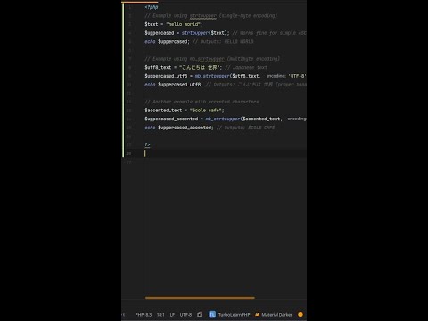 Why use mb_strtoupper