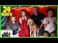 24 Hours In Huge Blanket Fort / That YouTub3 Family