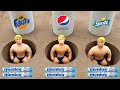 Coca cola fanta sprite pepsi and mentos vs stretch armstrong in different holes underground