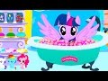 Twilight Sparkle Bubble Bath + Jumping - Let's Play Online Horse Games - Honeyheartsc