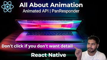 React Native Animation | Animated API | Pan Responder | React Native Full Course 2025