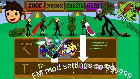 Stick war legacy hack tool:FM mod settings on kare live youtube long video.