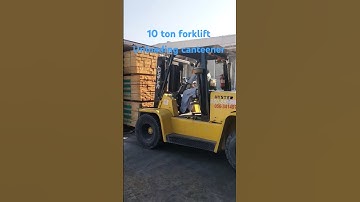 10 ton forklift unloading by canteener...#shorts#viralvideo#tarndingshorts#video#forklift#shots#