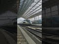 Arrivé d'un TGV Atlantique inouï livrée Bas Carbone en gare de Tours 🤩!