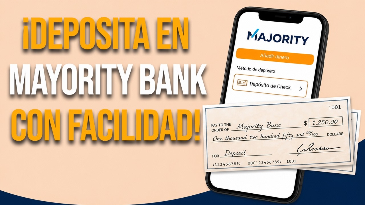 Cómo depositar un cheque en Majority Bank paso a paso