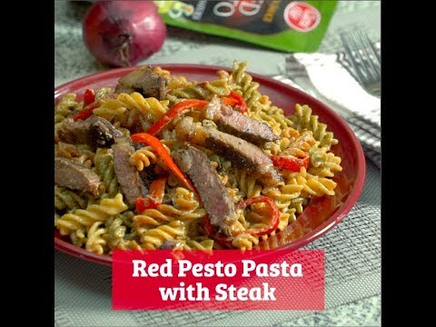Clara Olé Red Pesto Steak with Pasta and Peppers