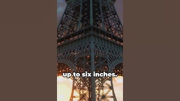 Eiffel Tower Summer Growth Spurt!  #interestingfacts #shortfacts #youtubeshorts #viral