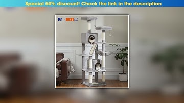 Hands-on Large Cat Tree Tall Cat Tower for Indoor Cats Multi-Level Plush Cat Condo with Scratching•