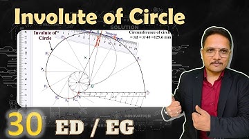 Involute of Circle | Normal & Tangent to Involute of Circle | Engineering Curves | Engineering Funda
