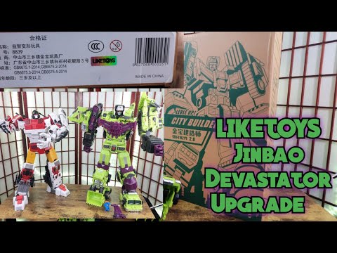 LikeToys Jinbao Devastator Upgrade Installation & Overview