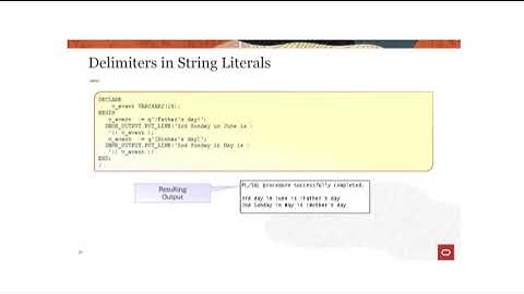 Declaring PLSQL Variables in oracle pl sql workshop