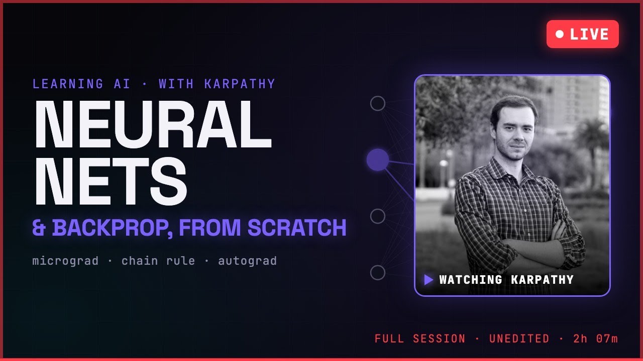 Learning AI with Karpathy #1 — Neural Networks & Backprop (Kickoff + Setup)