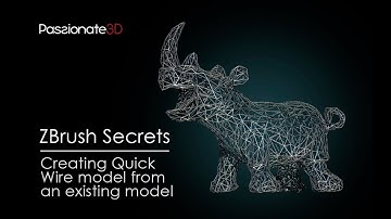 ZBrush Tips and Tricks: Quick Wire Model From An Existing Model
