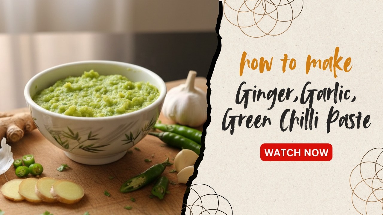 Quick and Easy Ginger Garlic Paste Recipe | How to make restaurant style Ginger Garlic Paste at home