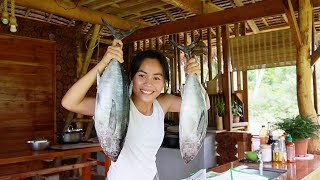 Turning 6kilos of Yellow Fin Tuna into Japanese Cuisine and Filipino (Nothing is Waste) Bohol, PH