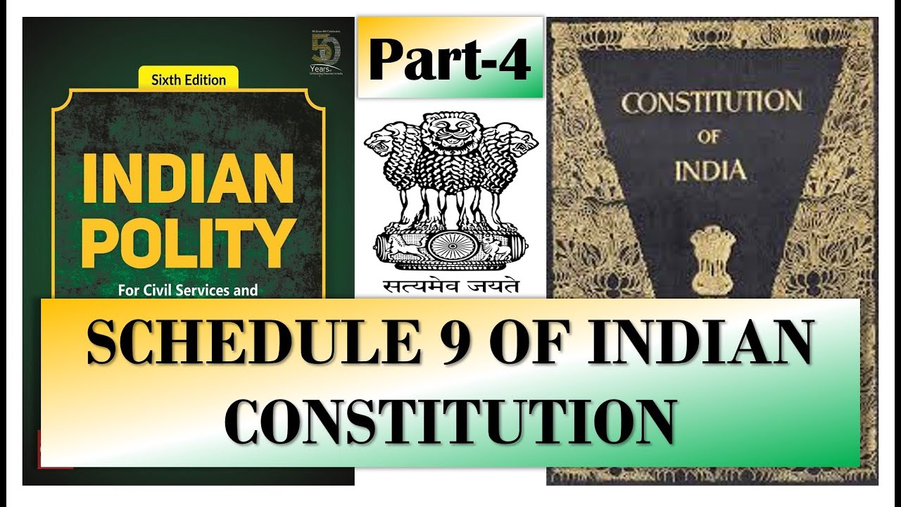 Schedules of Indian Constitution part - 4 9th schedule judicial