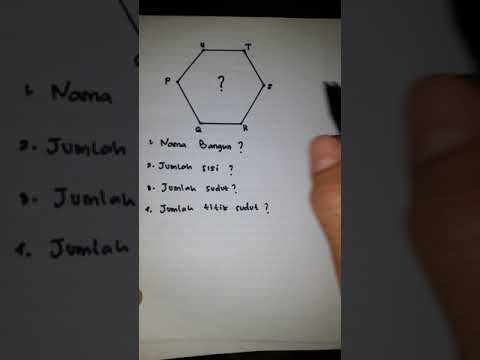 Video: Adakah heksagon mempunyai sudut tepat?