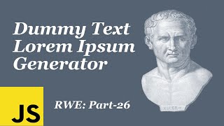 Dummy Text Lorem Ipsum Generator using Javascript | Bangla Tutorials