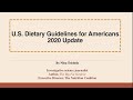 Nina Teicholz - 'U.S. Dietary Guidelines for Americans 2020 Update'