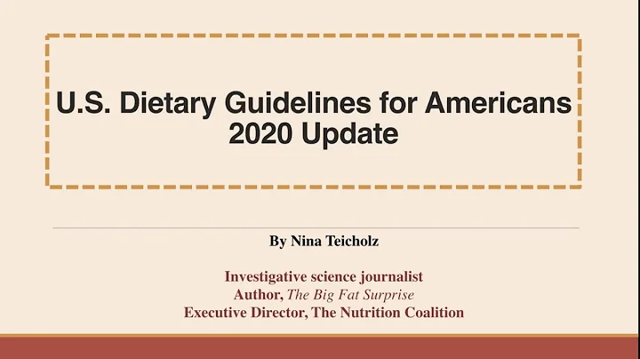 Nina Teicholz - 'U.S. Dietary Guidelines for Ameri...