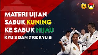 MATERI UJIAN KARATE SABUK KUNING KE SABUK HIJAU